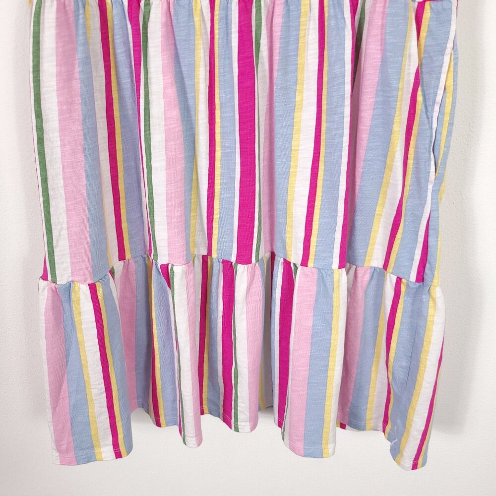 GAP Cotton Modal Striped Sleeveless Tiered Dress - Picture 3 of 10